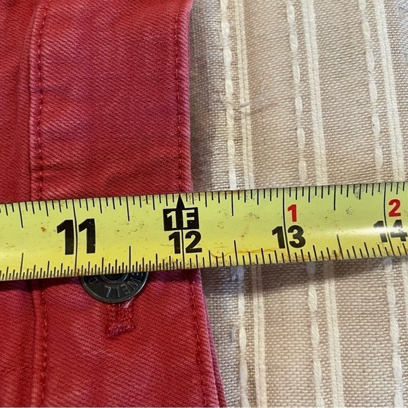 Madewell High Rise Red Denim Shorts: Garment Dyed Edition 25 - Picture 9 of 11